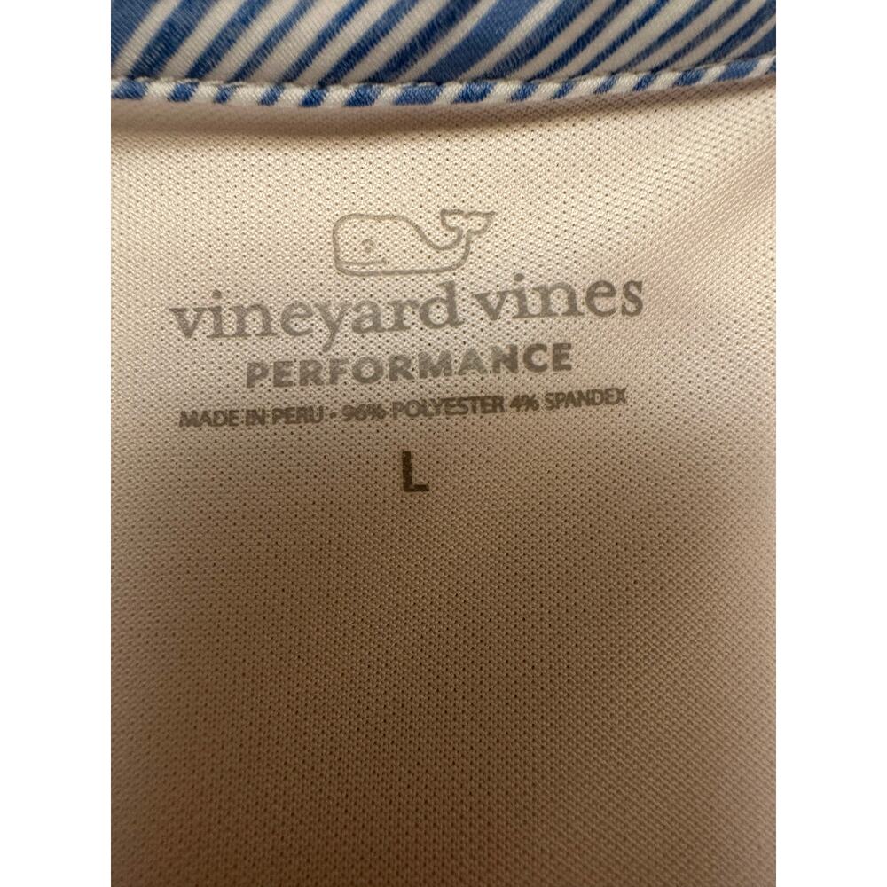 Vineyard Vines Performance Polo Solid White Sz La… - image 3